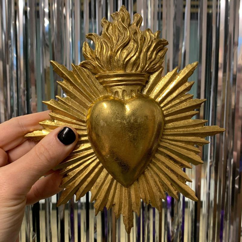 Deco Ex-Voto Gold Wall Hanging Decor | Radiant Heart