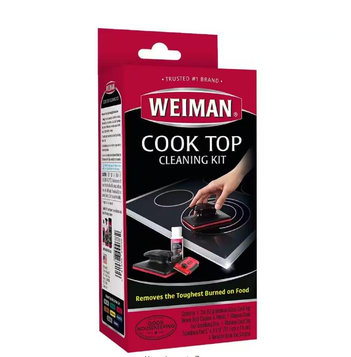 Weiman 2 oz. Glass Cook Top Cleaning Kit - Kit de limpieza