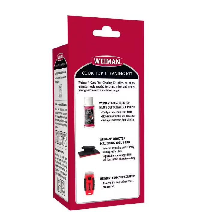 Weiman 2 oz. Glass Cook Top Cleaning Kit - Kit de limpieza