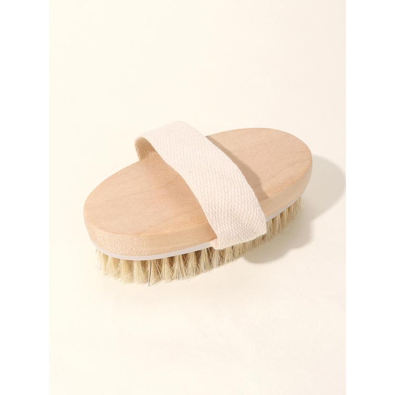 Dry Wet Body Brush For Exfoliating, Naturally Removing Dead Skin And Improving Skin Texture, The Scrub Brush Is Suitable For Stimulating Lymphatic And Blood Flow, Massage