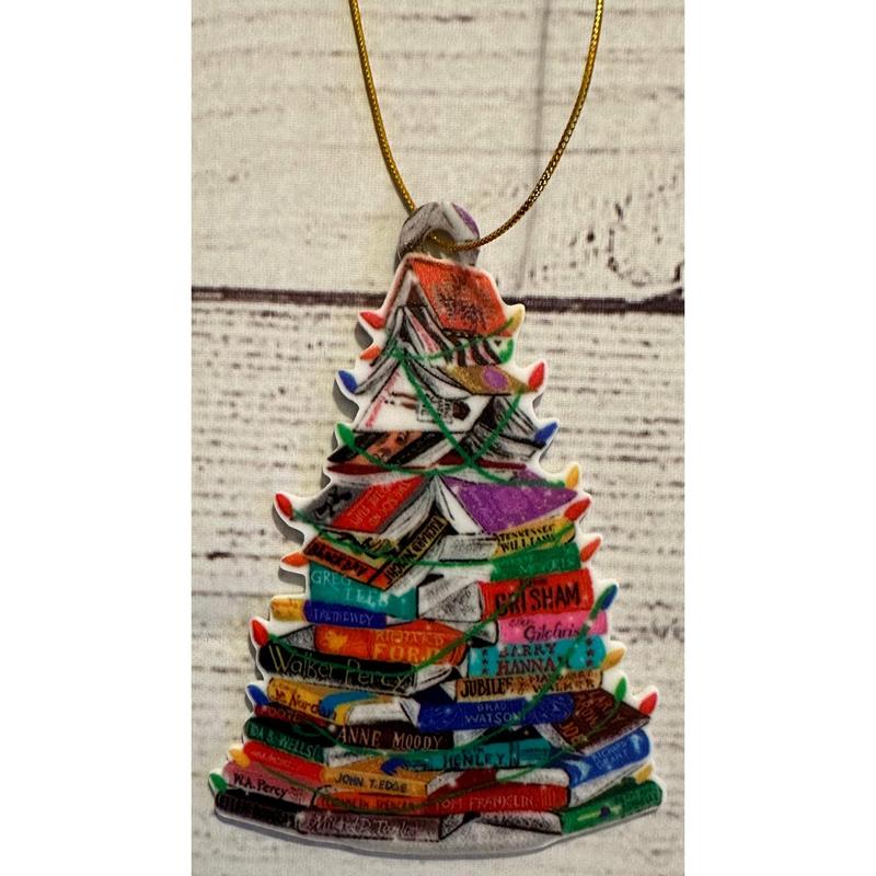 Book Lovers Tree Ornaments Decor Hanging