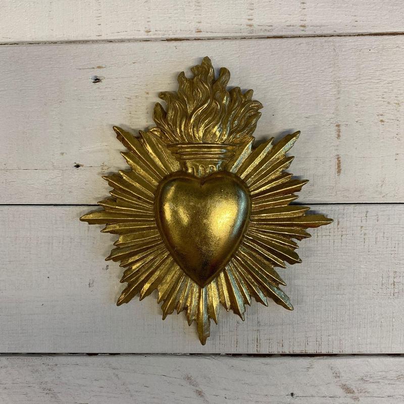 Deco Ex-Voto Gold Wall Hanging Decor | Radiant Heart