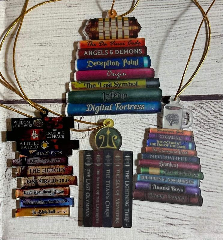 Book Lovers Tree Ornaments Decor Hanging