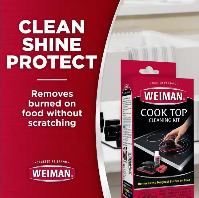 Weiman 2 oz. Glass Cook Top Cleaning Kit - Kit de limpieza