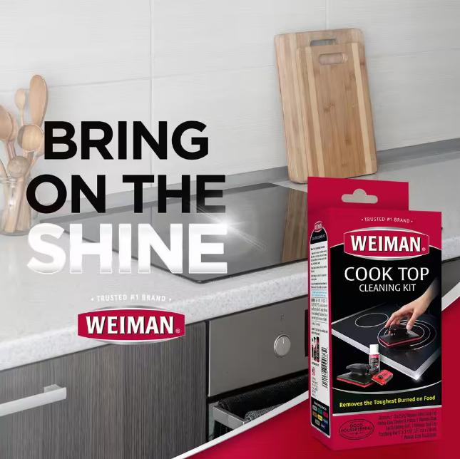 Weiman 2 oz. Glass Cook Top Cleaning Kit - Kit de limpieza