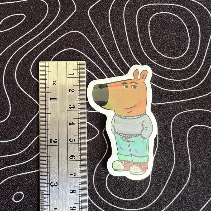 Chill Guy Meme Vinyl Sticker   Decal (3”)