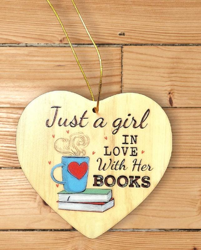 Book Lovers Tree Ornaments Decor Hanging