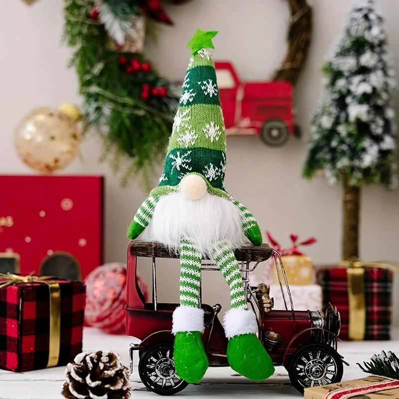 Christmas Faceless Doll, Batteries Required Luminous Gnome Doll, Knit Goblin Figure Adornment for Holiday Party Decoration, Home Decor