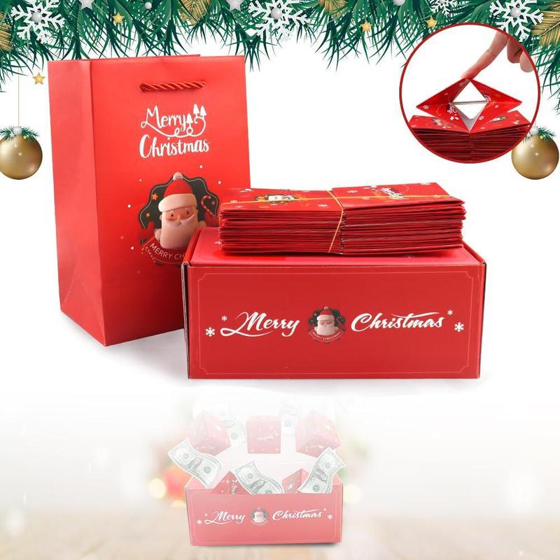 Christmas Bounce Box, 1 Set Creative Christmas Money Box, Surprise Money Box for Birthday Anniversary Wedding Party