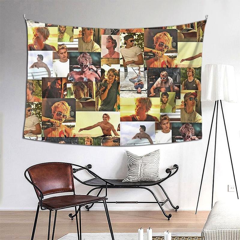 JJ Maybank - Rudy Pankow Throw Blanket Tapestry Hippie Wall Hanging Aesthetic Home Decoration Tapestries for Living Room Bedroom