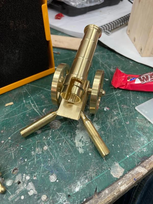 Solid Brass Firing Capable Cannon Decor