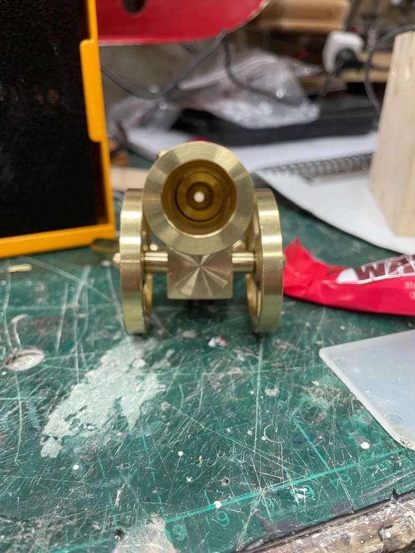 Solid Brass Firing Capable Cannon Decor