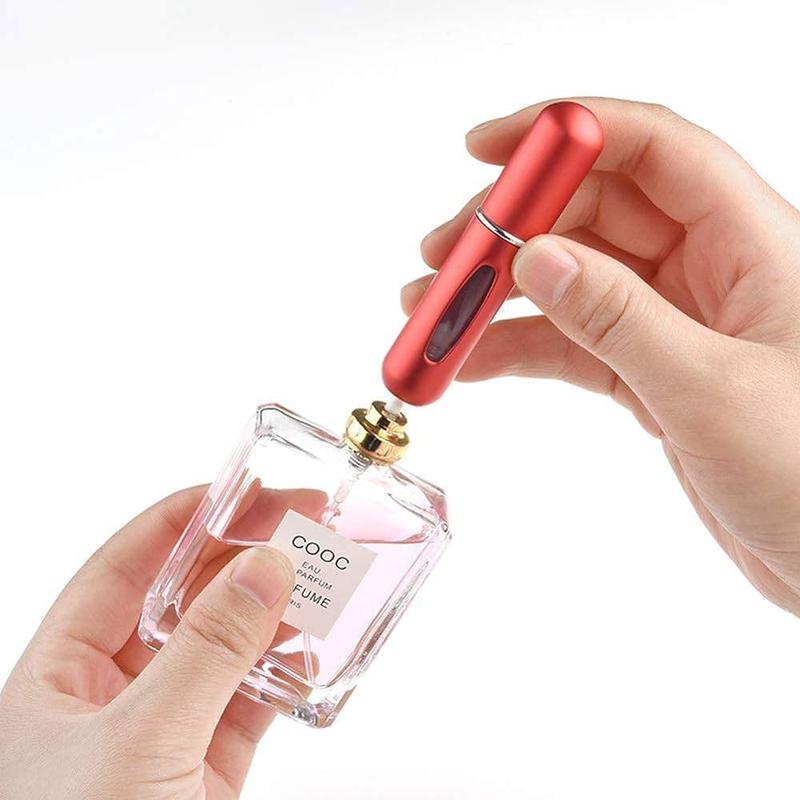 3-Pack Mini Portable Refillable Perfume Spray Bottle Liquid Travel Organizer