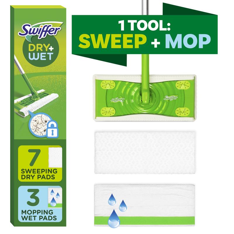 Swiffer Sweep + Mop, Broom & Mop Alternative, Floor Cleaner Set