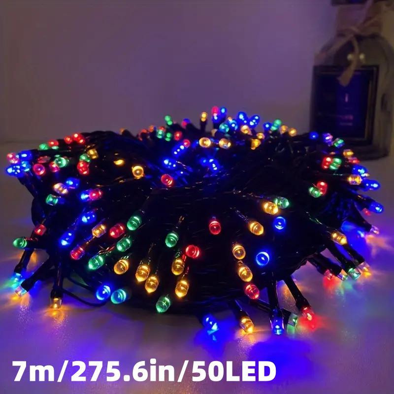 Solar Powered Christmas Tree Light, 4 Counts Solar String Light with 8 Modes, Outdoor Decorative Light for Home Garden Party