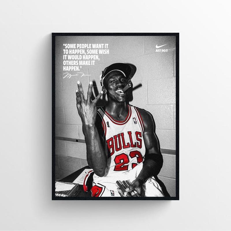 Michael Jordan Vintage Cigar Poster , Product without frame