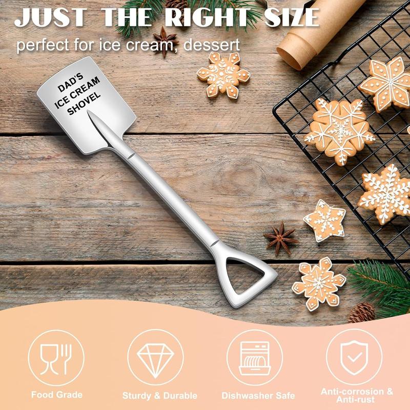 Christmas Gifts for Dad, Mens Stocking Stuffers, Funny Gag Gifts for Men, Dad Birthday Gift from Daughter Son, Dad's Ice Cream Shovel Cool F