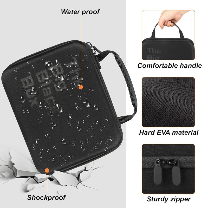 Battery Organizer, Battery Organizer Storage Case with Tester BT-168, Waterproof Battery Holder Box Holds, Battery Case Organizer 60+ AA AAA C D 9V Batteries (Batteries are Not Included)