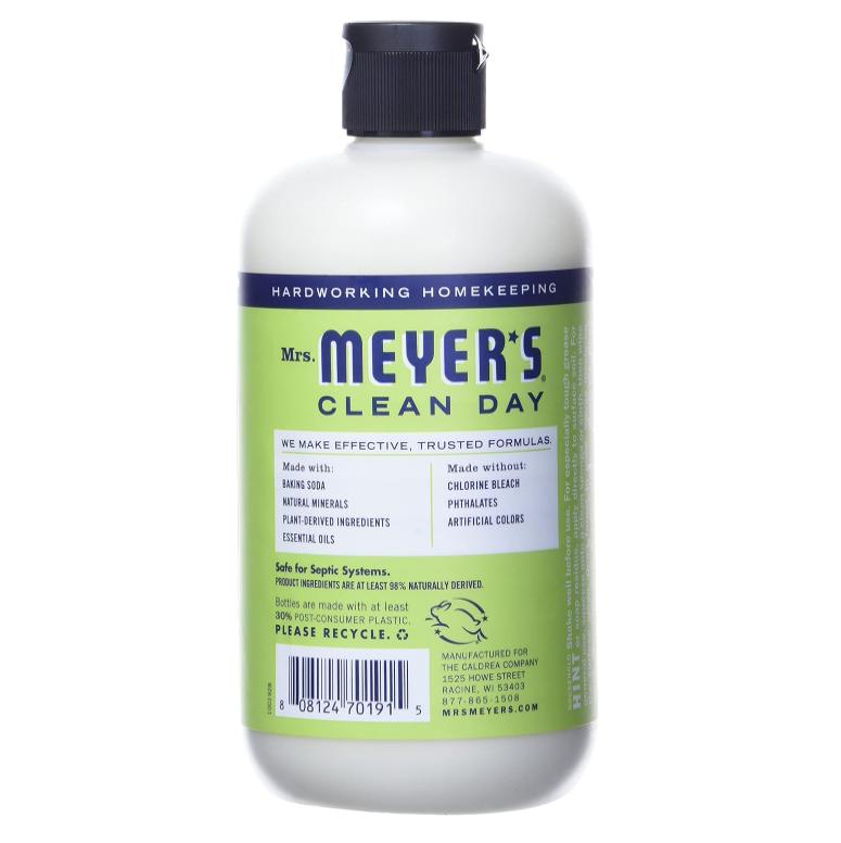 MRS. MEYER'S CLEAN DAY Baking Soda Cream Cleaner, Cuts Grease, Scratch-Free Polish, Plant-Derived Cleaning Ingredients, Lemon Verbena, 16 Fl Oz, Pack of 1