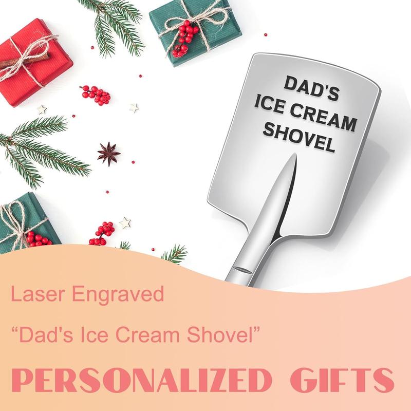 Christmas Gifts for Dad, Mens Stocking Stuffers, Funny Gag Gifts for Men, Dad Birthday Gift from Daughter Son, Dad's Ice Cream Shovel Cool F