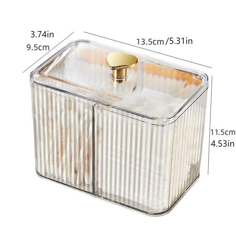 Clear Makeup Tool Storage Box, Desktop Makeup Tool Storage Box, Creative Toothpick Holder, Cosmetic Storage Case, Desktop Storage Box for Home