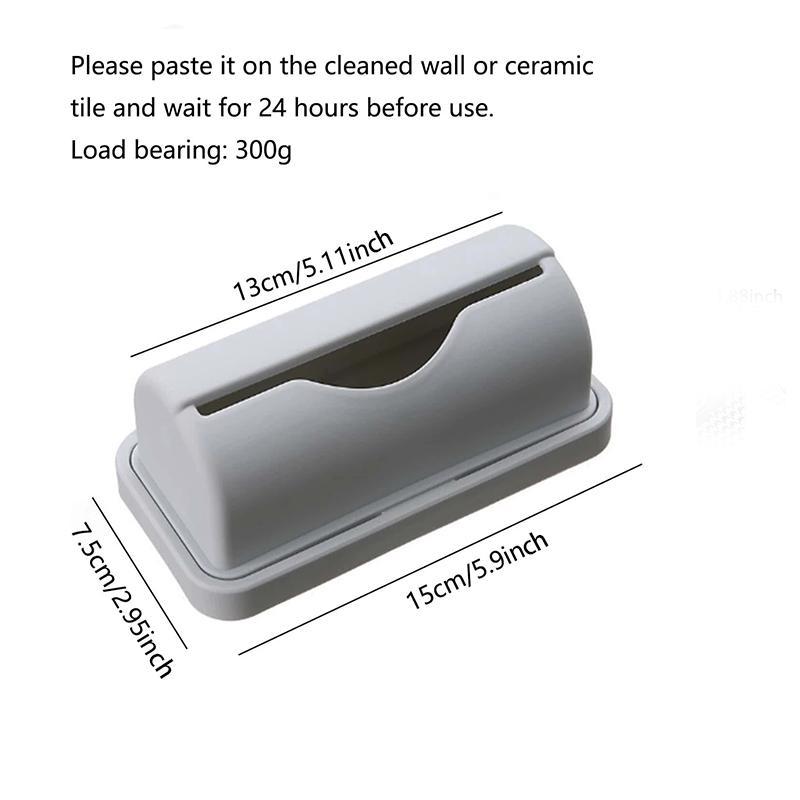 Creative Wall Mounted Household Bin Bag Storage Box, 1 Count Punch-free Garbage Bag Storage Box, Minimalist Trash Bag Dispenser