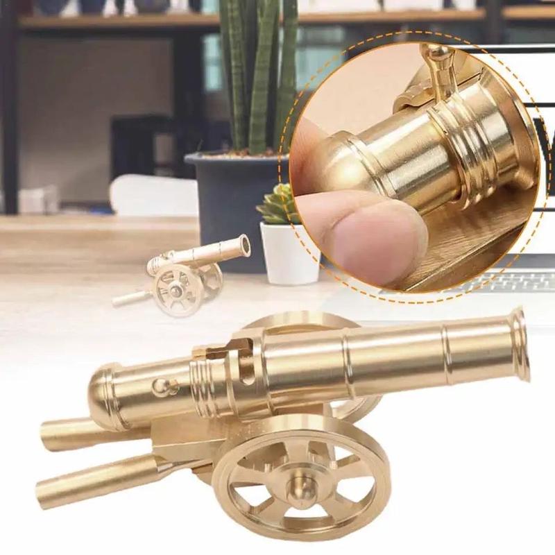 Solid Brass Firing Capable Cannon Decor