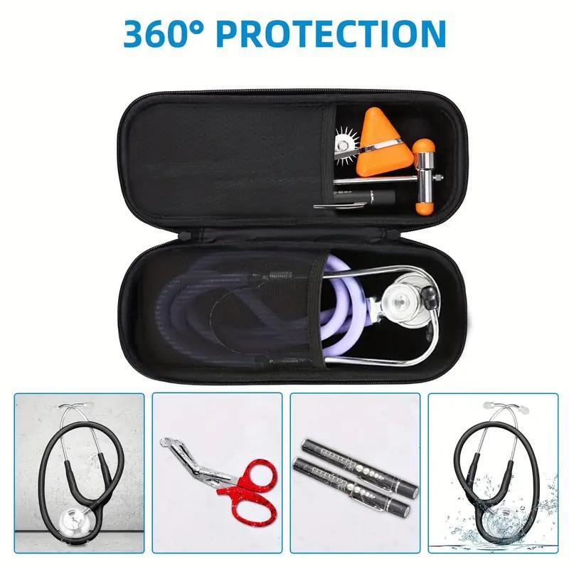 Storage Bag for Stethoscope, 1 Set Portable Bag with Zipper & Handle, Multifunctional Storage Bag for Home Office Outdoor Travel