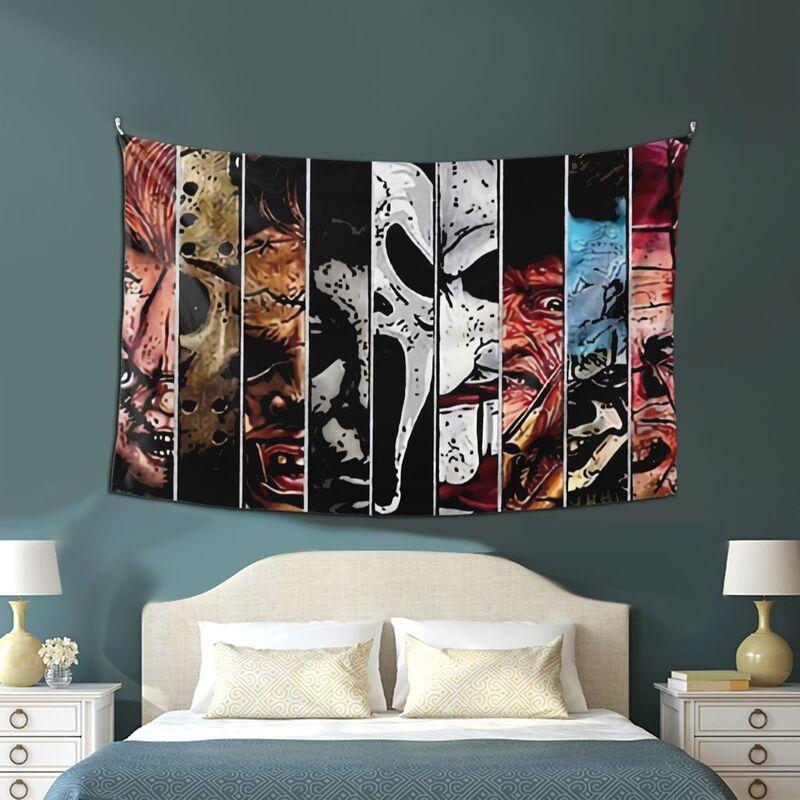 Halloween Horror Michael Myers Art Wall Tapestry and Wall Modern Home Bedroom Decor Tapestry, Multi-Use 60x 40 Inch