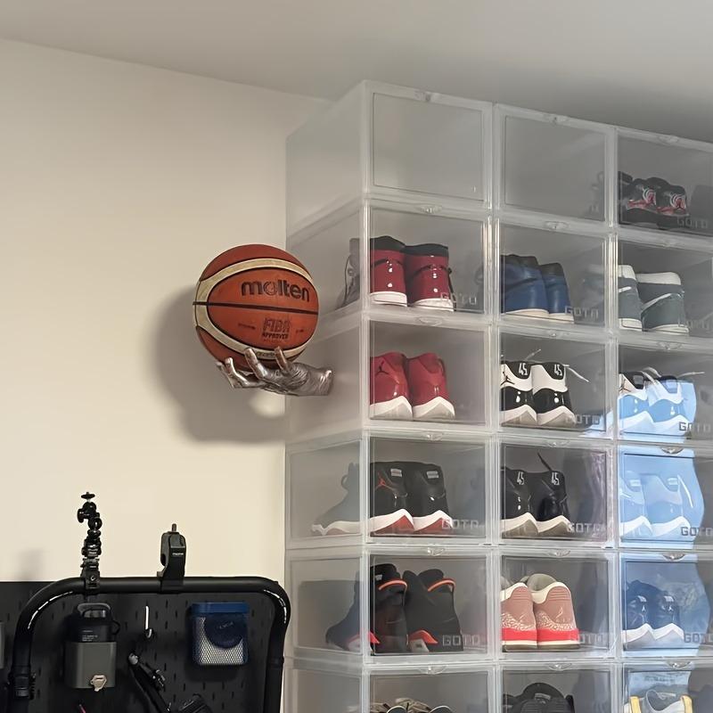 Resin Ball Rack, 1 Count Space-saving Wall Mounted Organizer for Basketball, Football & Rugby, Home Decor Supplies, Room Decor