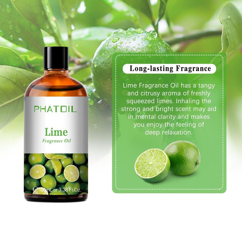 100ml Lime Scented Essential Oil, Aromatherapy Essential Oil, Fragrance for Home Decor, Room Fragrance, Air Freshener