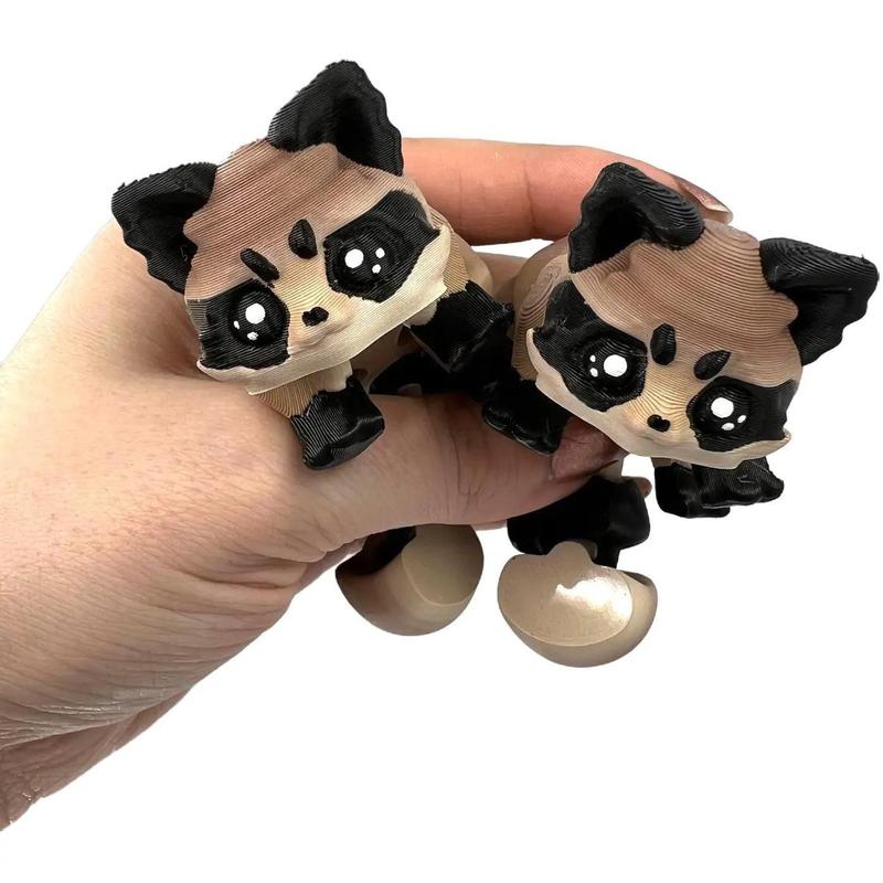 Trash Panda - 3d Printed - Articulated Racoon Decor Accessory