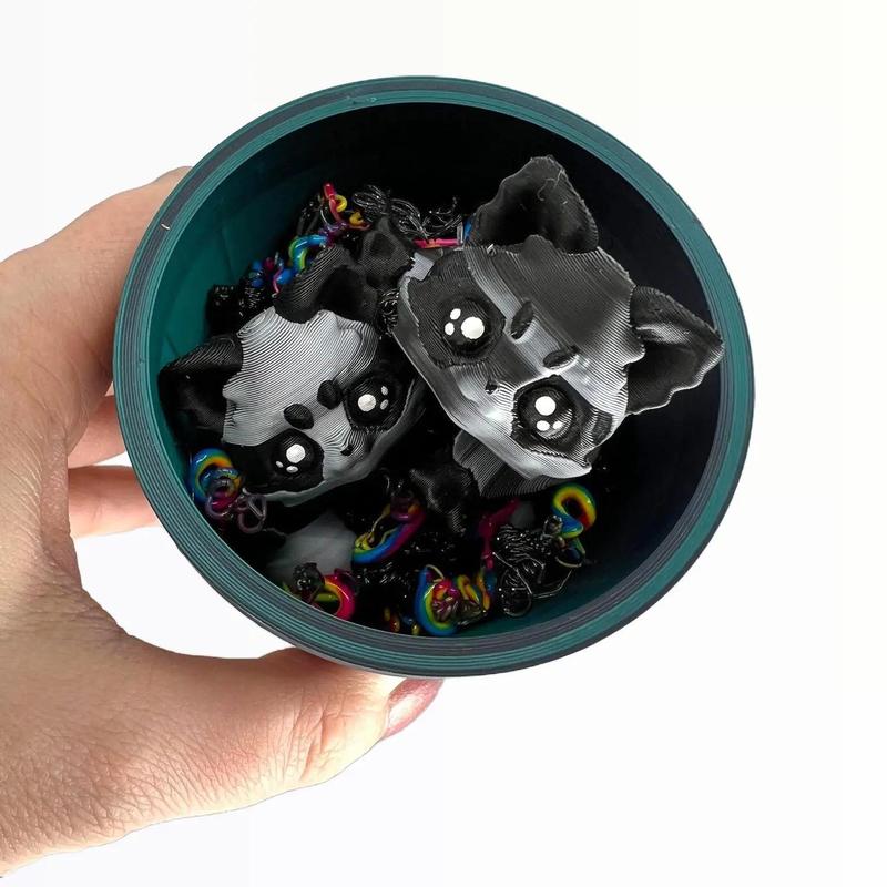 Trash Panda - 3d Printed - Articulated Racoon Decor Accessory