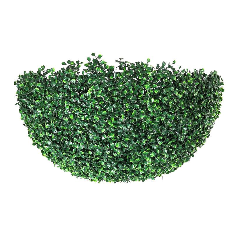 VEVOR Artificial Topiaries Boxwood Trees, 16” Tall (2 Pieces), Ball-Shape Faux Topiaries Plant, All-year Green Feaux Plant Decorative Balls for Backyard, Balcony,Garden, Wedding and Home Decor Fruit Colorful