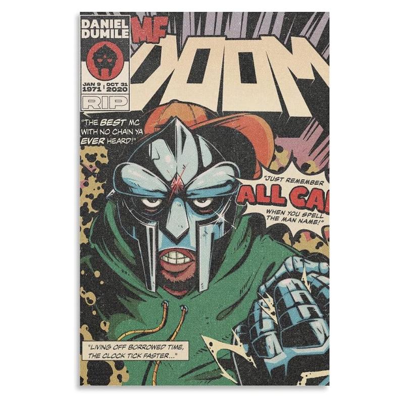 MF Doom Retro Posters & Prints on Canvas Wall Art Poster for Room Decor Unframe Gift Painting