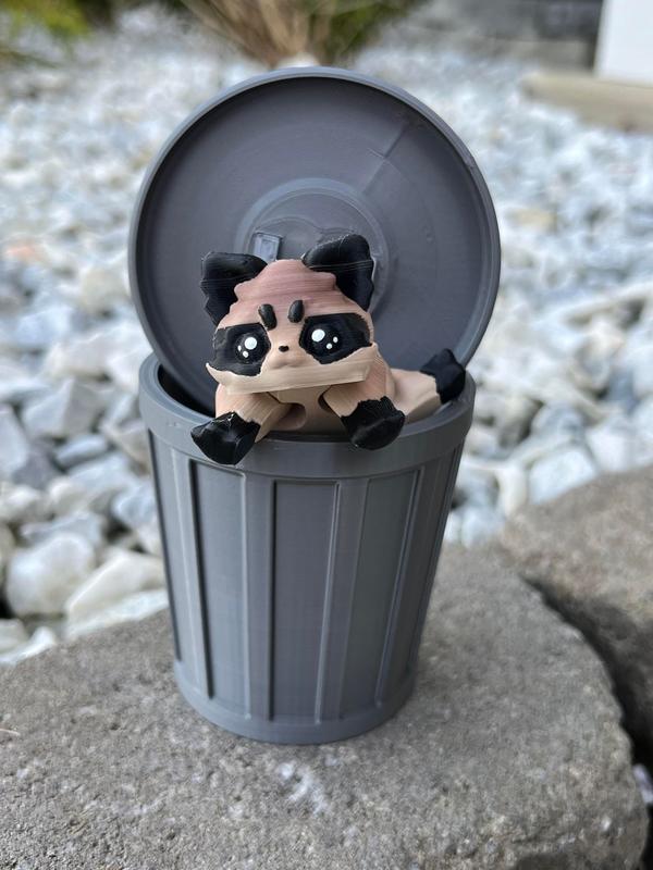 Trash Panda - 3d Printed - Articulated Racoon Decor Accessory