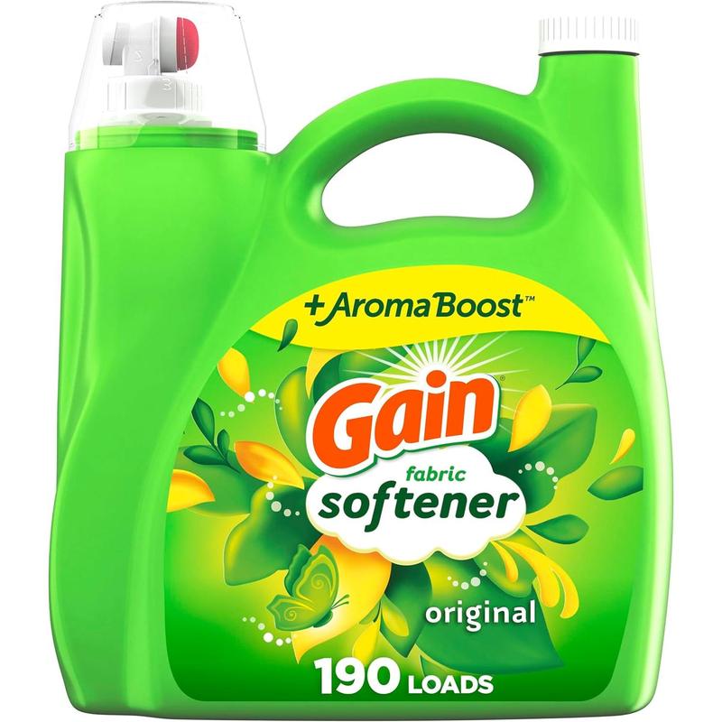 Gain Fabric Softener, Original Scent, 140 fl oz, 190 Loads, HE Compatible