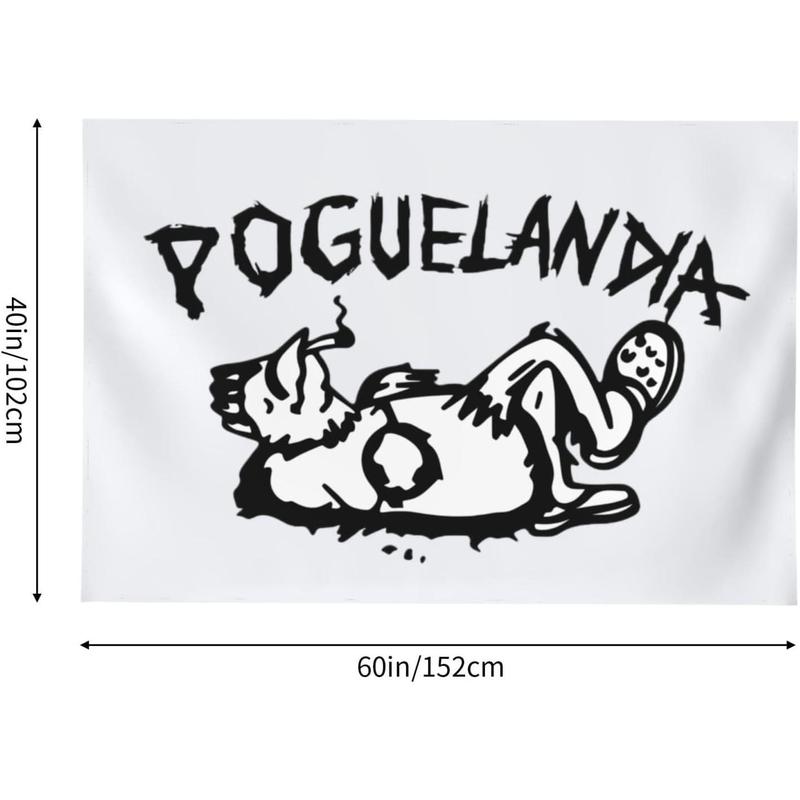 Poguelandia Tapestry 60x40in Obx Posters Gift pogue Life Tapestries Outer Banks Wall Art Decor For Outdoor College Dorm