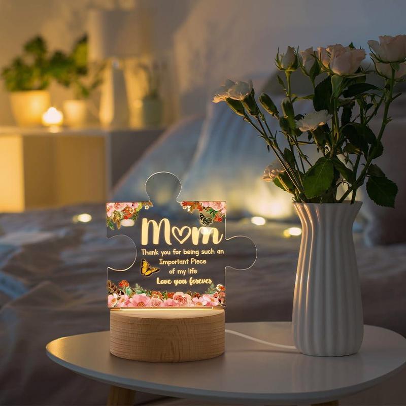 Christmas Gifts for Mom from Daughter Son, Puzzle Piece Sign with  for Mom from - Mothers Day Birthday resents for Mom