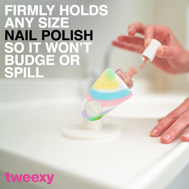 Tweexy Untippable Nail Polish Holder | Anti-Spill Bottle Stand with Smartgrip Suction for Nail Art and Manicure | Christmas Stocking Stuffer Gift