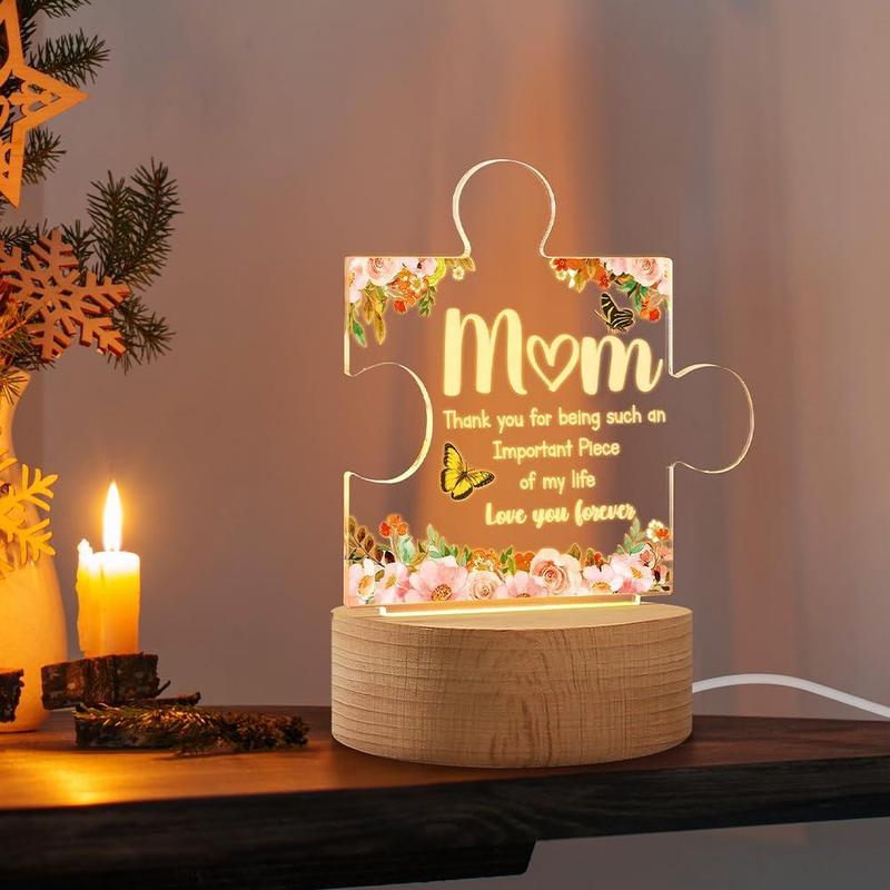 Christmas Gifts for Mom from Daughter Son, Puzzle Piece Sign with  for Mom from - Mothers Day Birthday resents for Mom