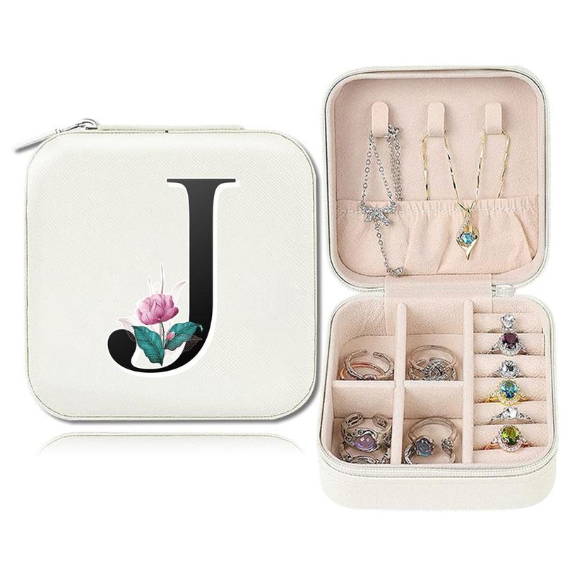 Portable Travel Jewelry Organizer, 1 Count Multi-grid Cosmetics Storage Case for Necklaces Accessories, Perfect for Home Decor & Women on The Go