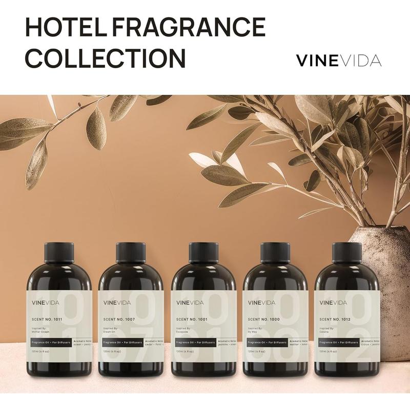 (4oz) Hotel Fragrance Collection Diffuser Oil - 5 Star Hotel Scents Diffusers for Home - Cold Air Diffuser Oil - Hotel Scent Essential Oil - Scent No.1001 Inspired by Ritz Carlton Hotel