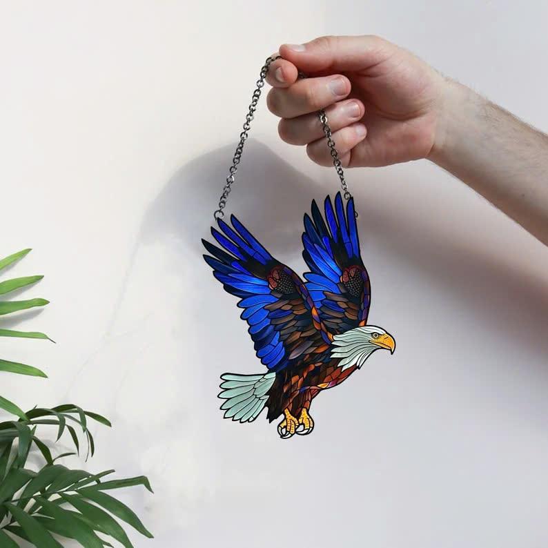 Eagle window hanging, Mica Eagle, Acrylic Wall Window Hanging Art Decoration, Bird home decor Ornament, Gift, animal love, Housewarming gift