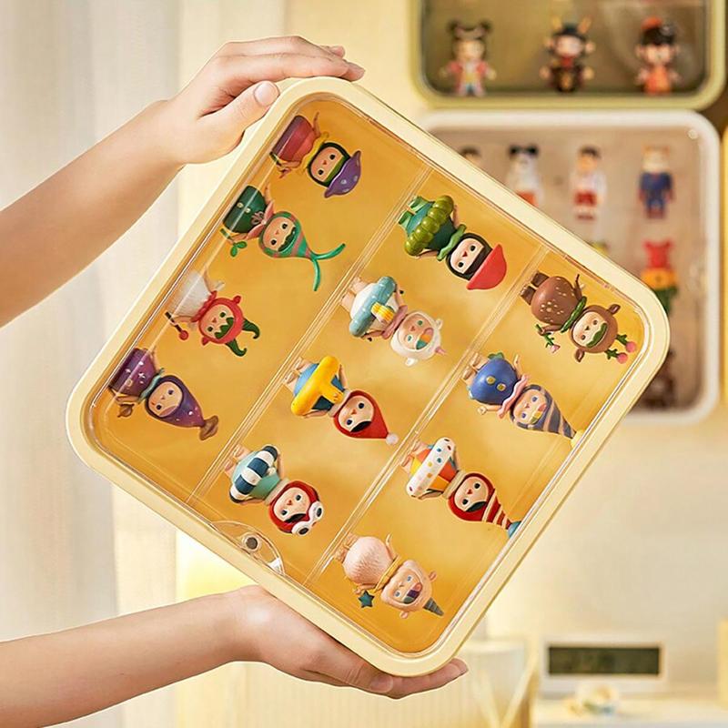 Wall Mounted Storage Box, Doll Blind Box Storage Display Stand, Dustproof Display Box, Home Organizer for Living Room Bedroom