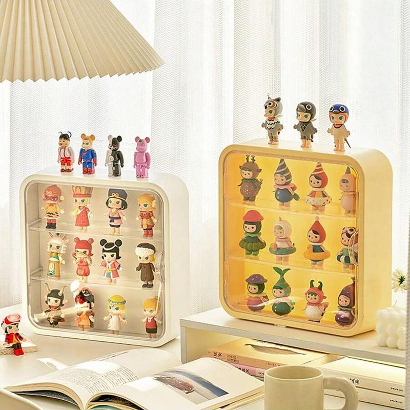 Wall Mounted Storage Box, Doll Blind Box Storage Display Stand, Dustproof Display Box, Home Organizer for Living Room Bedroom