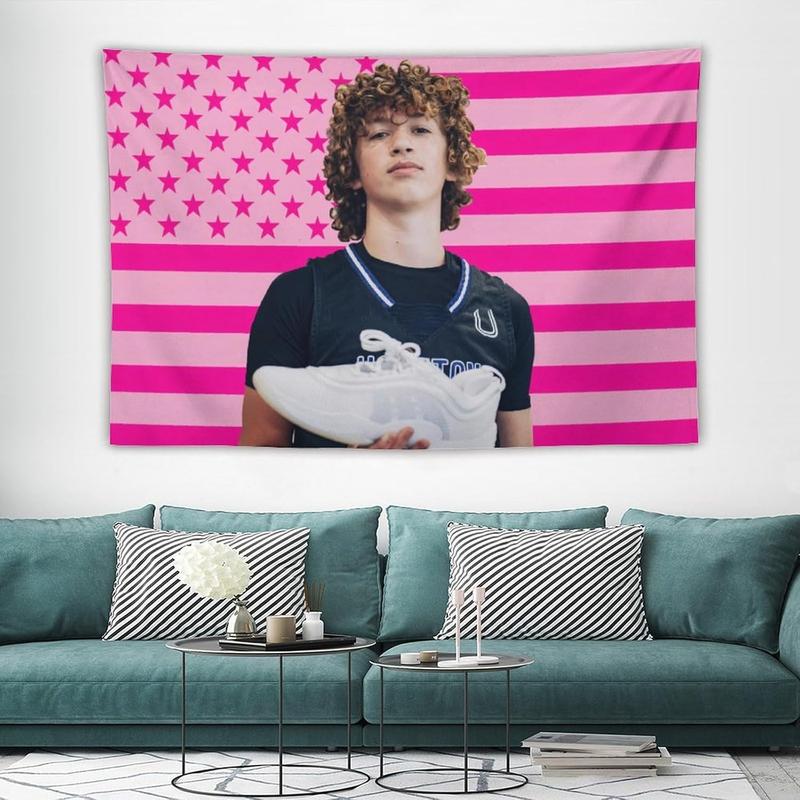 Nelson Celebrity and Decorations Stuff American Pink Flags Wall Funny Tapestry Hanging Neumann Merch for Dorm Bedroom Decorative Aesthetic Tapestries