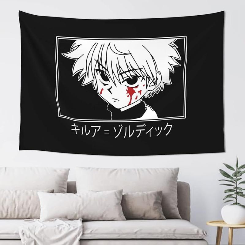 Anime Tapestry Aesthetic Wall Hanging Tapestries Wall Blanket Art for Living Room Bedroom Dorm Home Decor Gift 60x40Inch