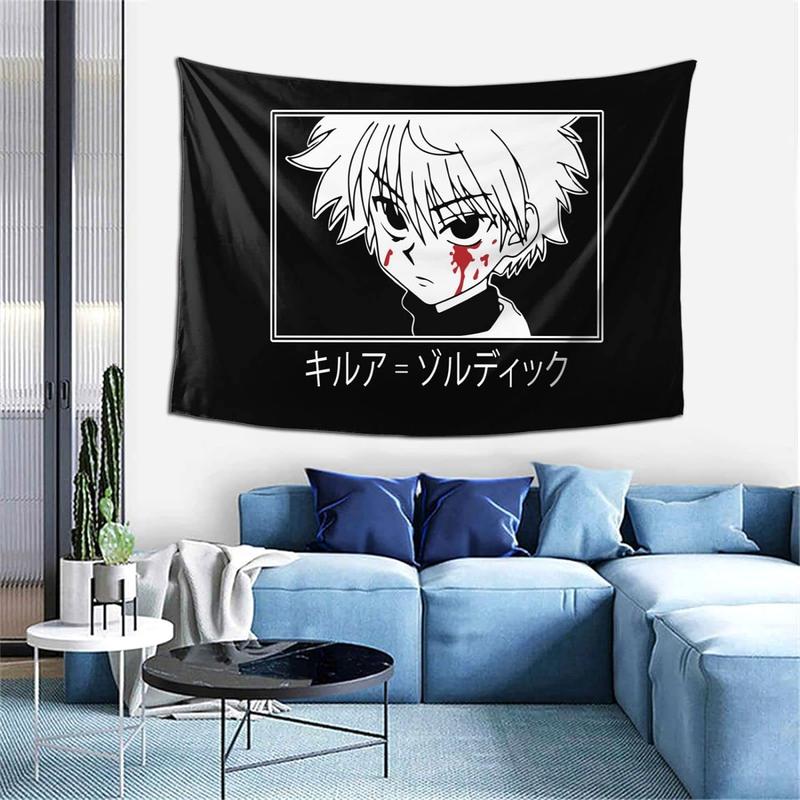 Anime Tapestry Aesthetic Wall Hanging Tapestries Wall Blanket Art for Living Room Bedroom Dorm Home Decor Gift 60x40Inch