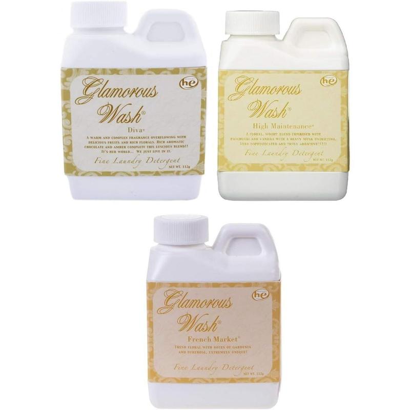 Tyler Glamorous Wash Laundry Detergent Liquid 4oz Gift Set (Diva, French Market, & High Maintenance)